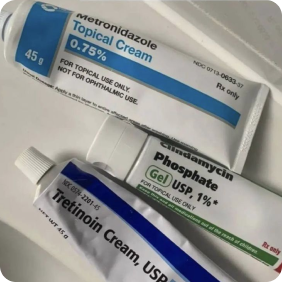 Prescriptions treat what the acne looks like. Not what's causing it.